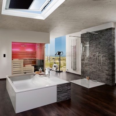 Glass in the Bathroom mexim caribbean
